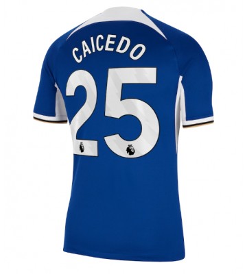Chelsea Moises Caicedo #25 Replica Home Stadium Shirt 2023-24 Short Sleeve